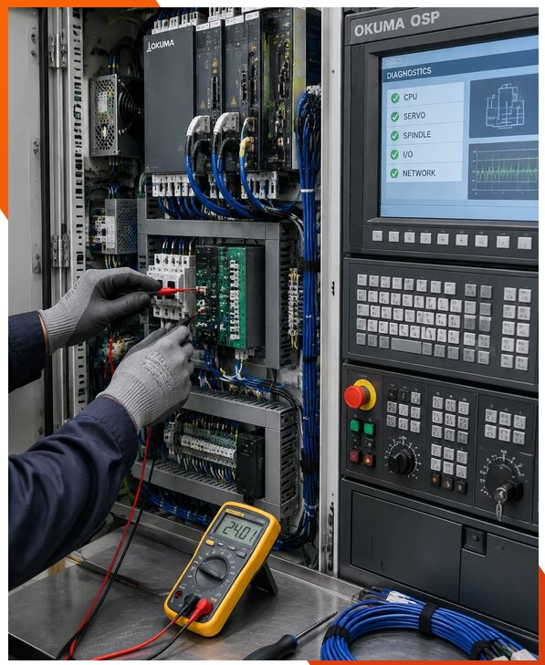 Ремонт систем ЧПУ Okuma OSP в Карпинске